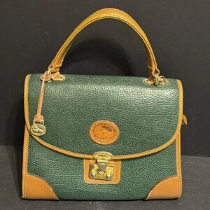 Vintage Dooney & Bourke All Weather Leather AWL Shoulder Crossbody Bag Pebbled